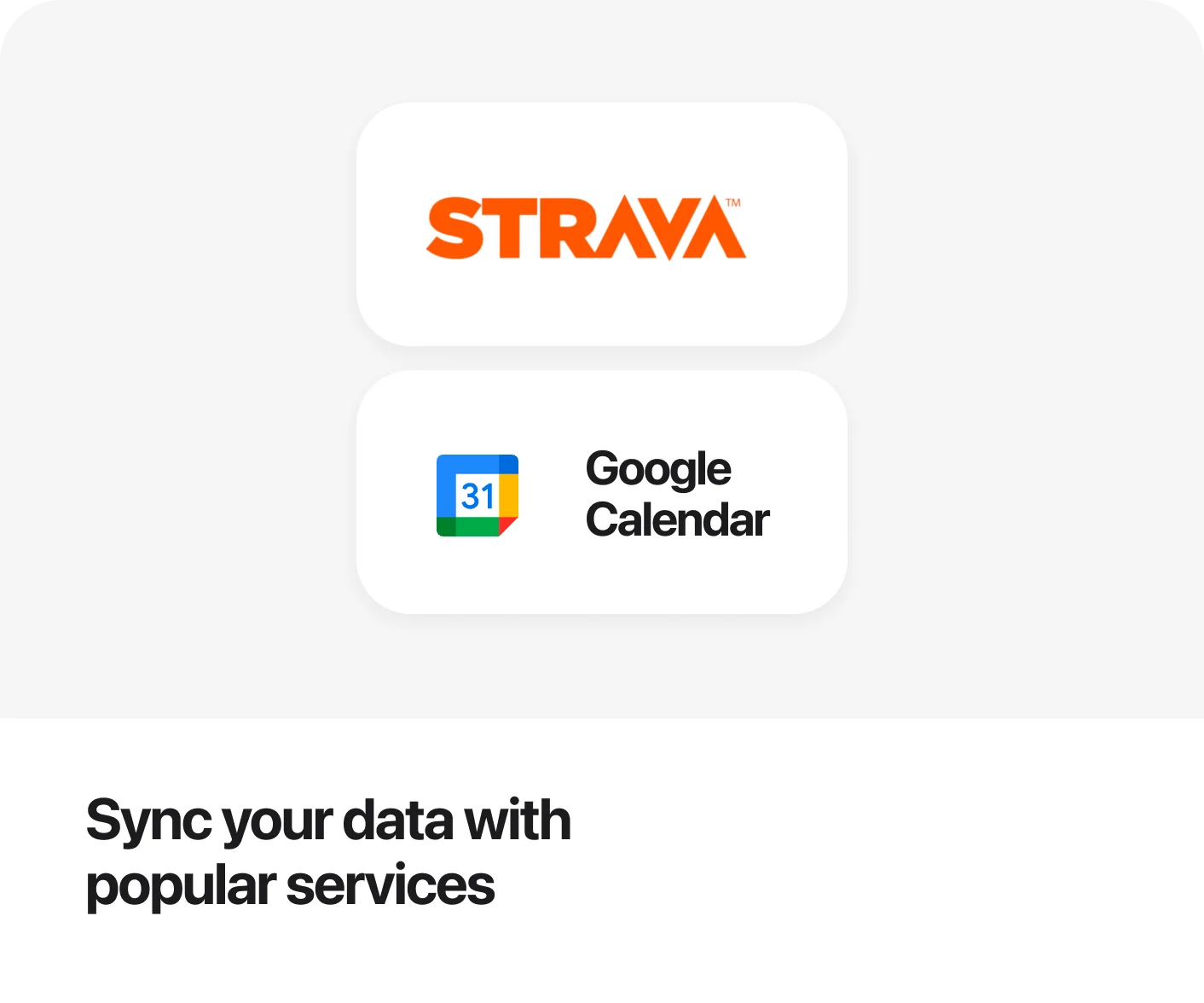 Sync with popular services